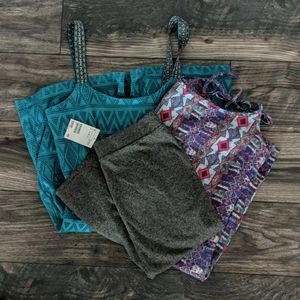 Triple Bundle, 2 Dresses 1 NWT Skirt